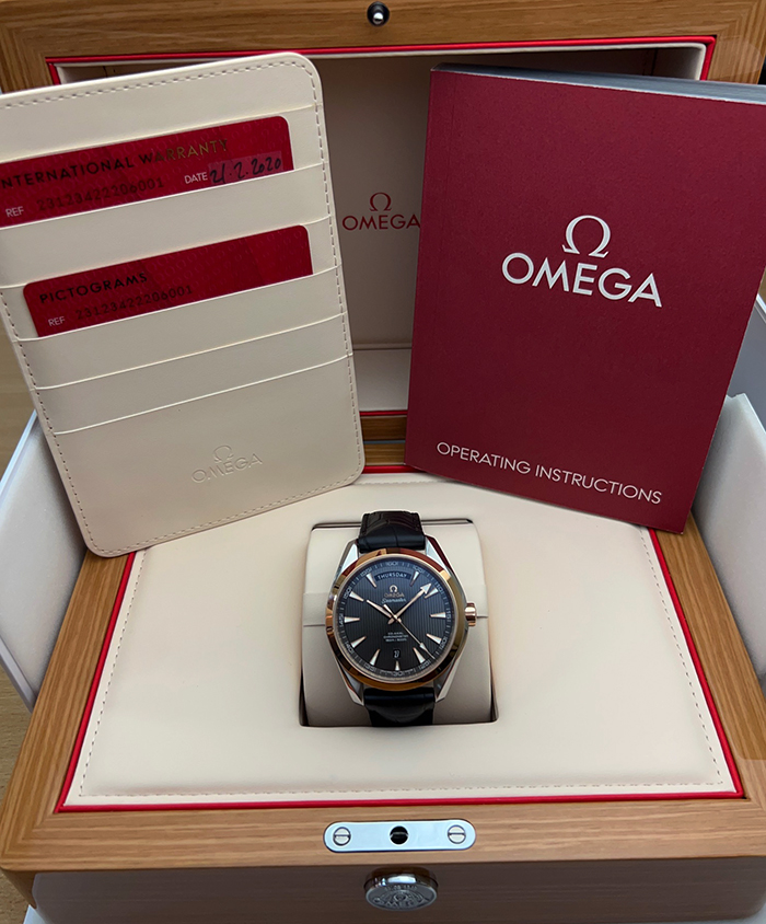 Omega Seamaster Aqua Terra 150M Co-Axial Day-Date 18K RG/SS Ref. 231.23.42.22.06.001